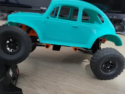 WPL, MN VW body w/chassis, esc/servo,battery mount