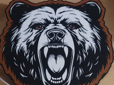 Bear head LED light