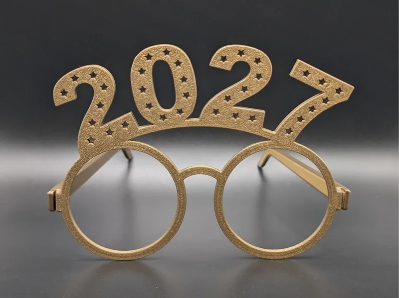 2027 New Year's Eve Glasses (snap together)