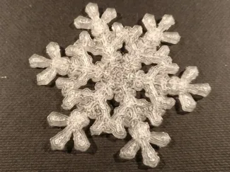 Snowflake from nature