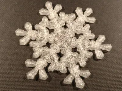 Snowflake from nature