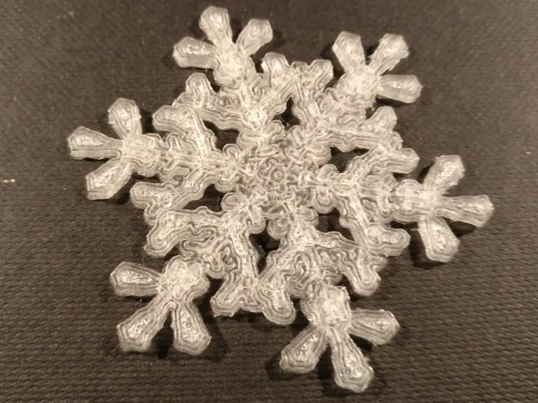 Snowflake from nature