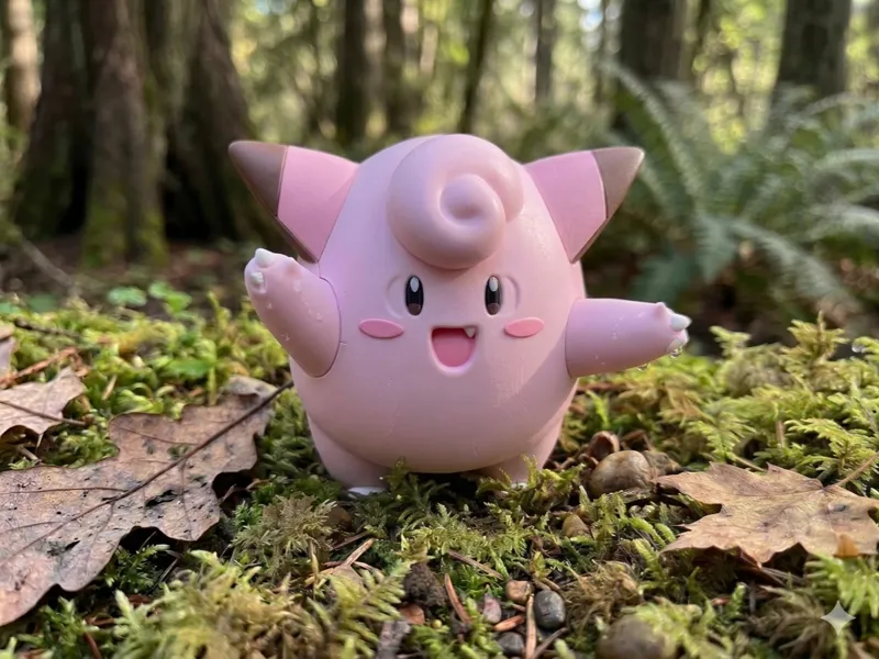 Clefairy Pokemon Figure Multi-Color Print