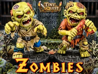 Zombies TinyQuest - figurines HeroQuest JDR