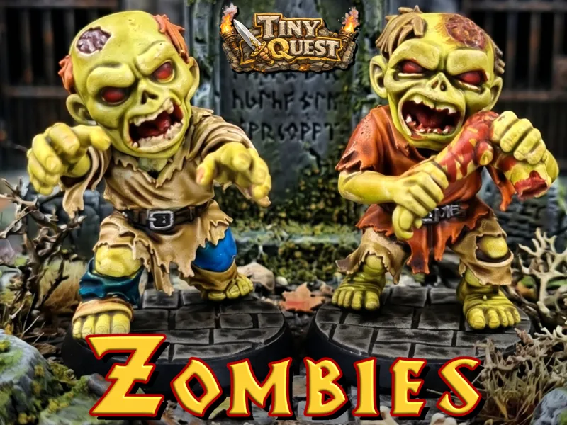 Zombies TinyQuest - figurines HeroQuest JDR