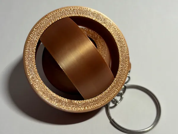 Anneau gyroscopique fidget à 4 bagues