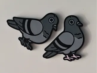Pigeon keychain