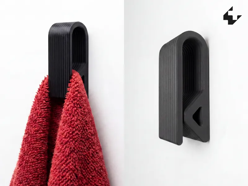 Towel Hanger | Push-In Locking Mechanism