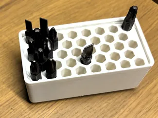 Gridfinity long hex bits 1x2