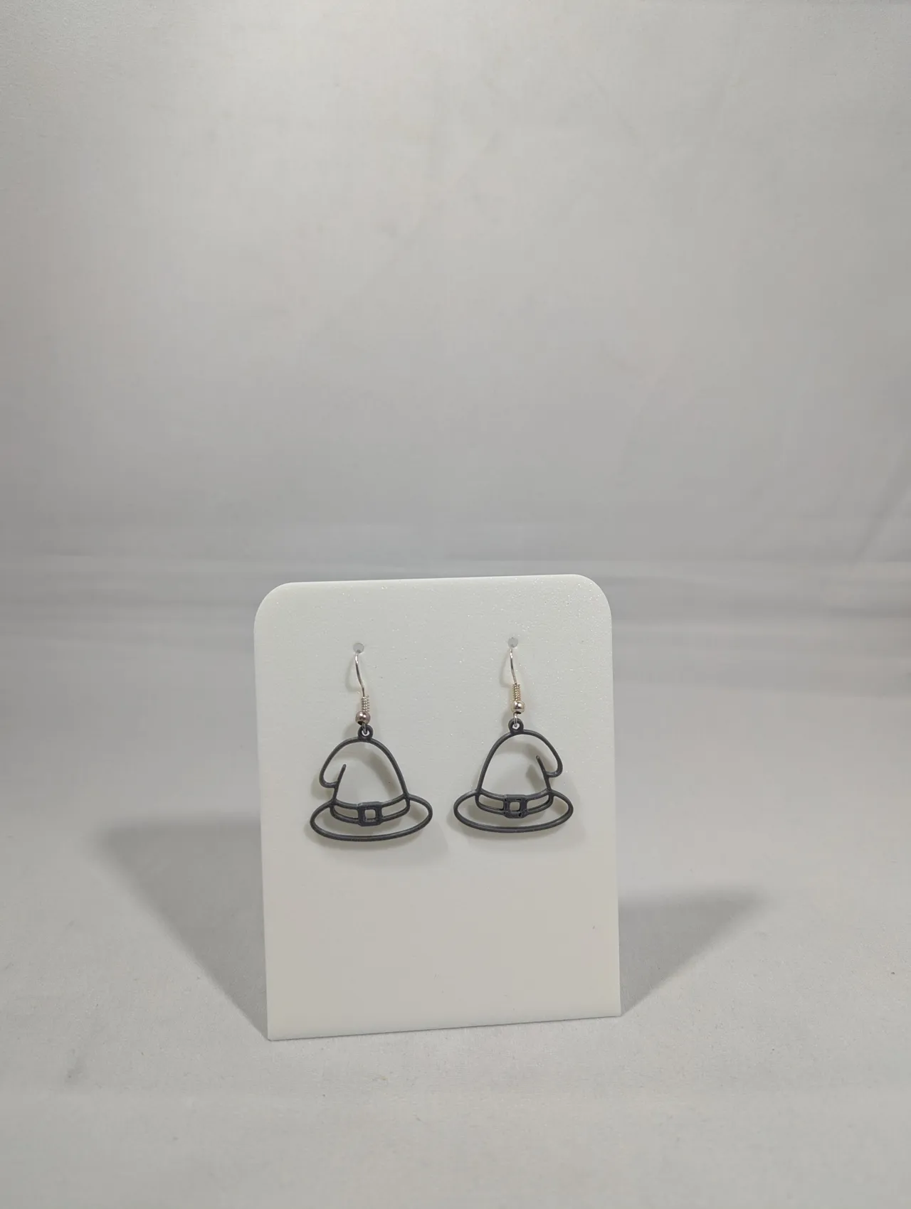 Witch hat earrings view 4