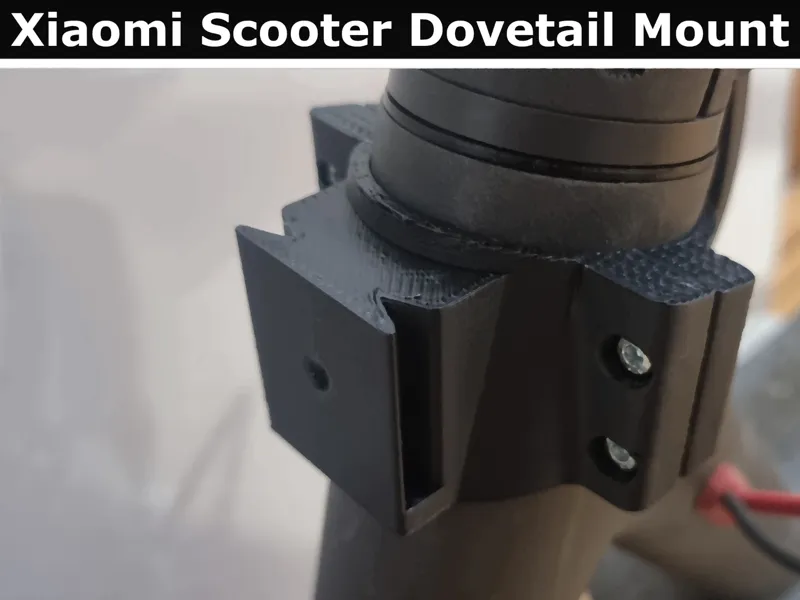 Universal Xiaomi Scooter Dovetail Mount #DIY-Proof