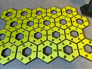Honeycomb Hex Domino Numbers
