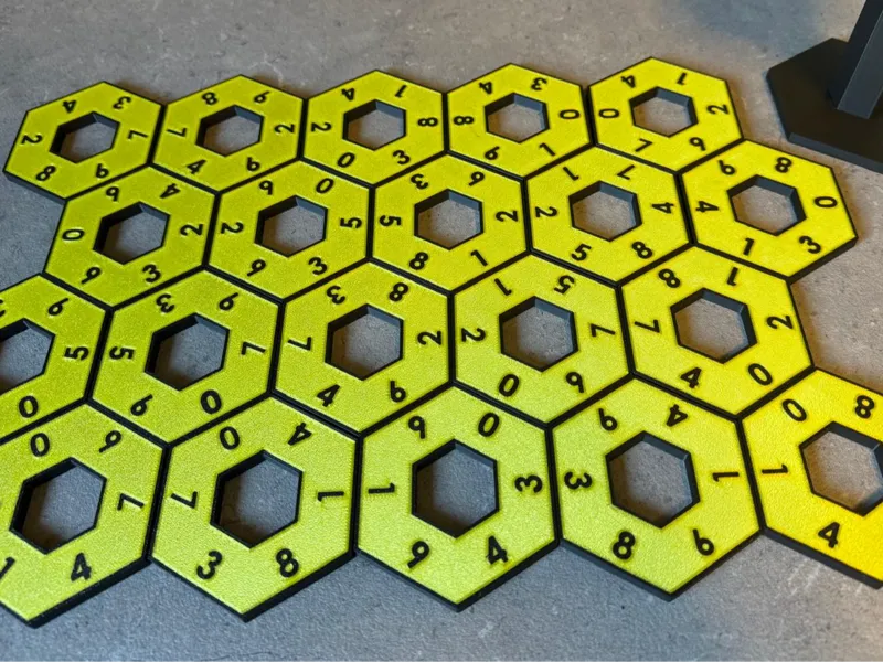 Honeycomb Hex Domino Numbers