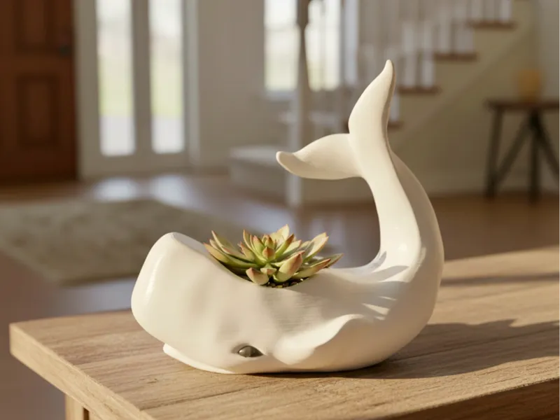 whale pot - vaso - porta oggetti - no ams - plant