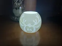 Photophore renne pour bougie de Noël — photo 2