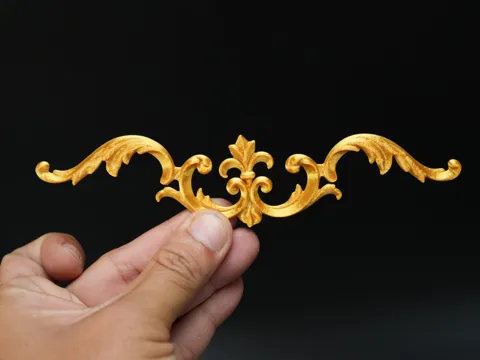 Letrero o emblema decorativo: Vintage Filigree Corner Relief Classic Ornamental — referencia de MakerWorld