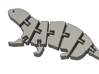Simple Flexi otter (Print-in-place)