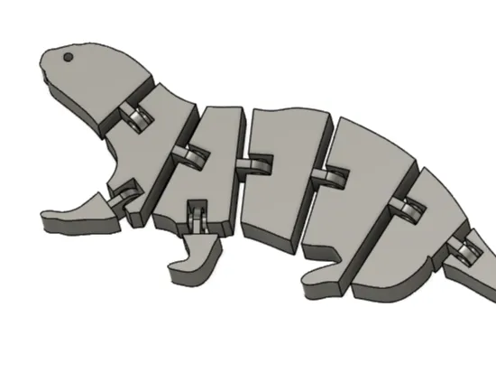 Simple Flexi otter (Print-in-place)
