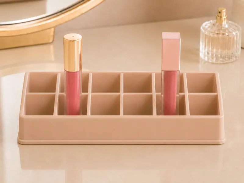 Organizer Tray  2 Row Cosmetic Holder