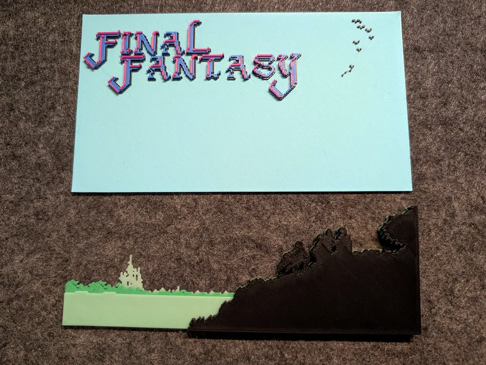 Final Fantasy 1 - Bridge Wall Art - Free 3D Print Model - MakerWorld