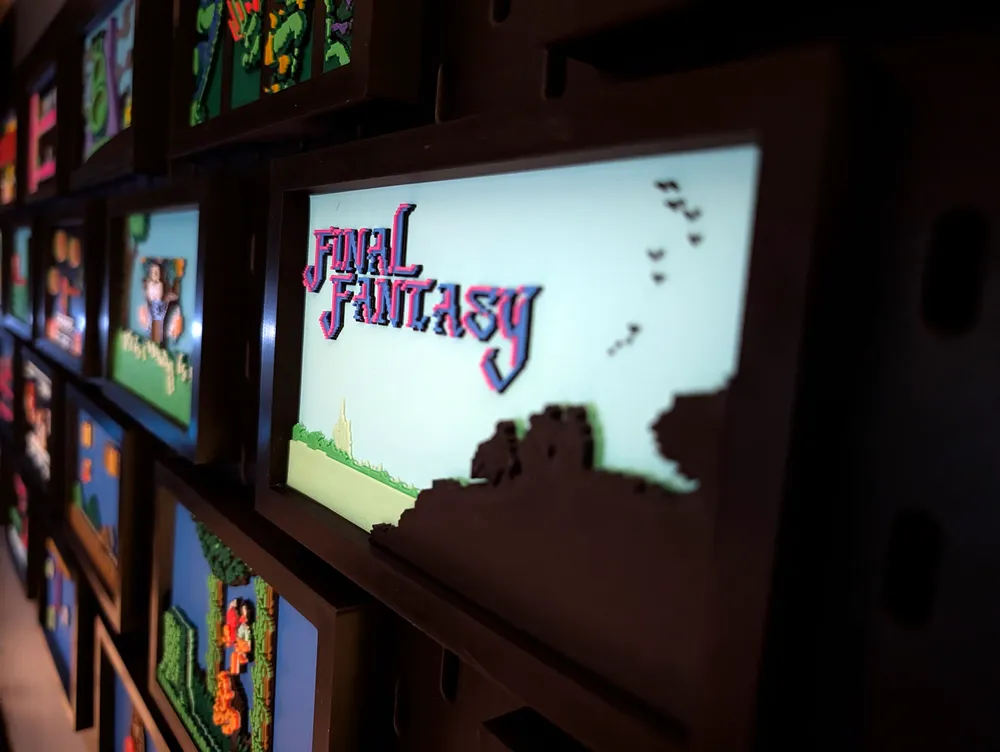 Final Fantasy 1 - Bridge Wall Art - Free 3D Print Model - MakerWorld