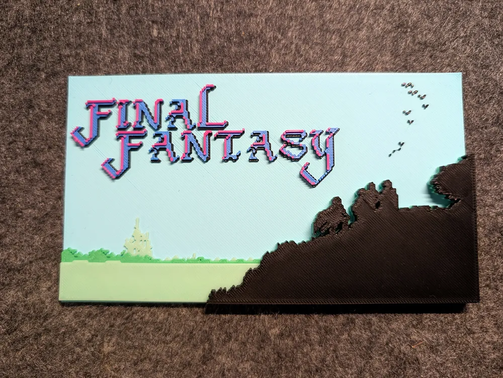 Final Fantasy 1 - Bridge Wall Art - Free 3D Print Model - MakerWorld