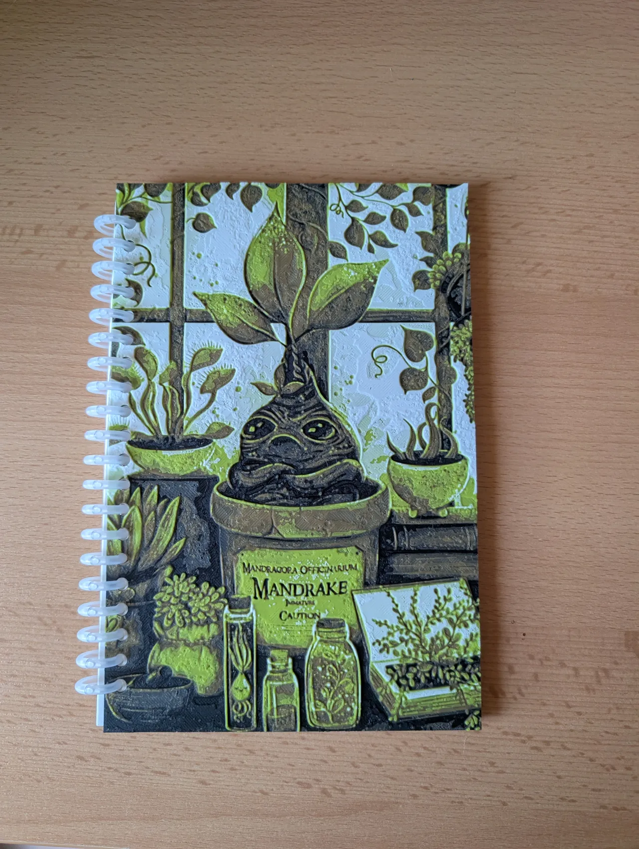 Harry Potter Mandrake Plant Notebook Cover view 2