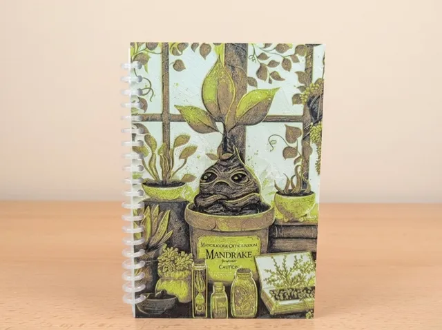 Harry Potter Mandrake Plant Notebook Cover
