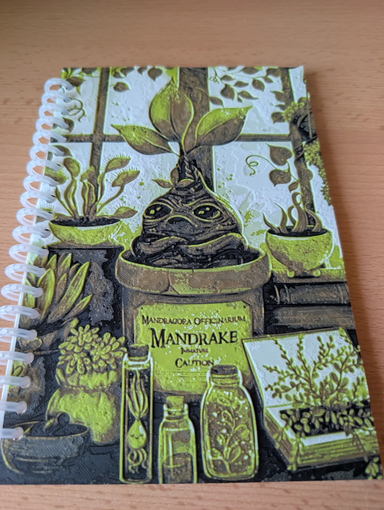 Harry Potter Mandrake Plant Notebook Cover view 3