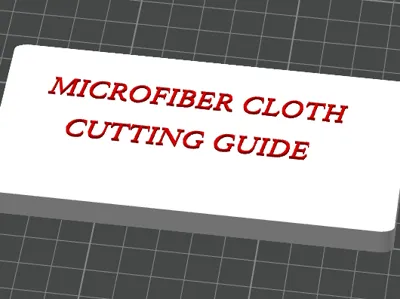 MICROFIBER CLOTH CUT GUIDE FOR BUILDPLATE CLEANERS