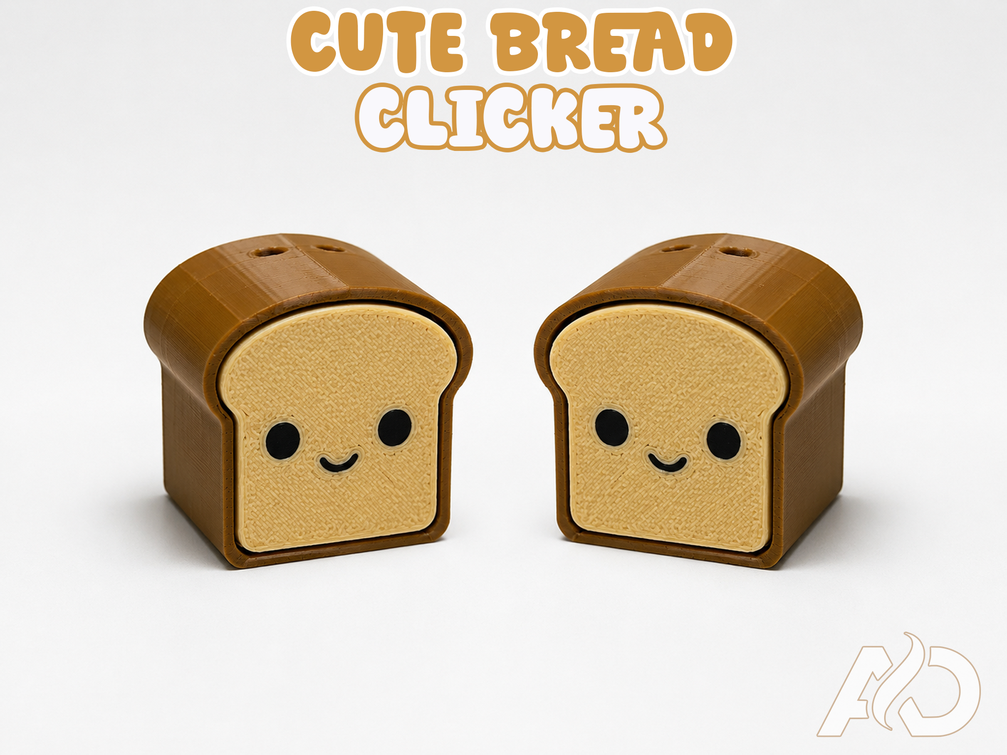Miniatura 2 do modelo 3D CUTE BREAD CLICKER