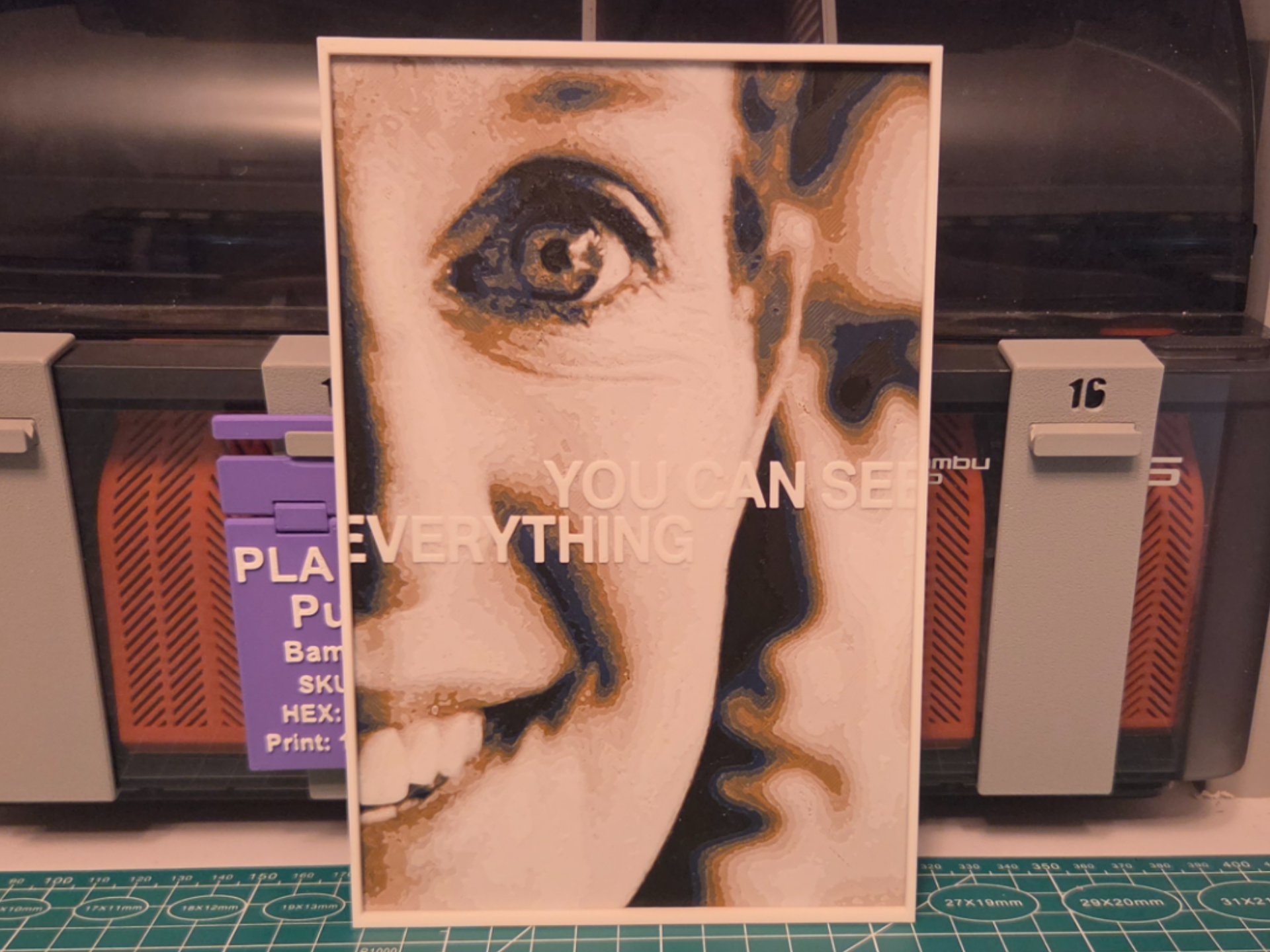 You Can See Everything Movie Poster - Hueforge Art 3D model