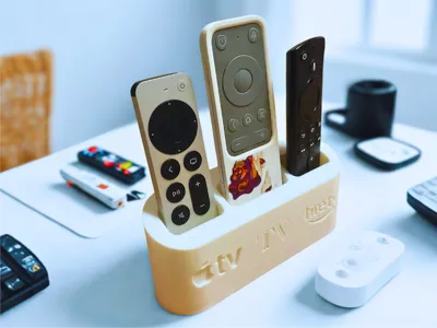 Triple Remote Control Holder for 3 TVs