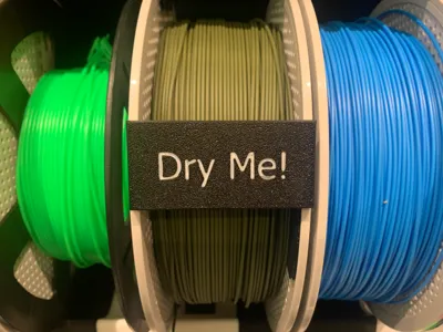 Clip-on "Dry Me!" Spool Indicator