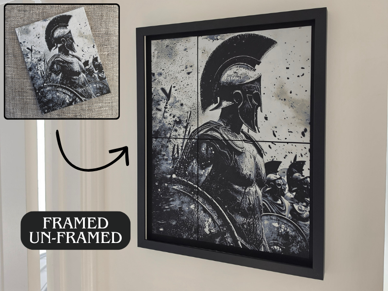 Spartan Battlefield Hueforge + Frame Sized 