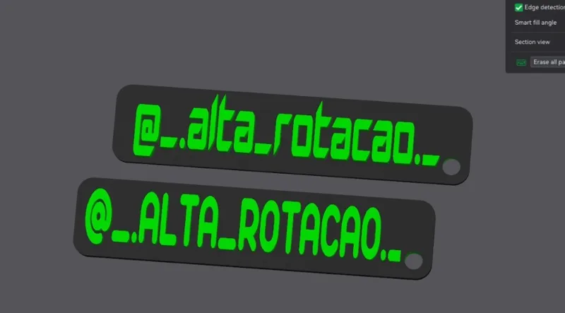 keychain alta rotacao