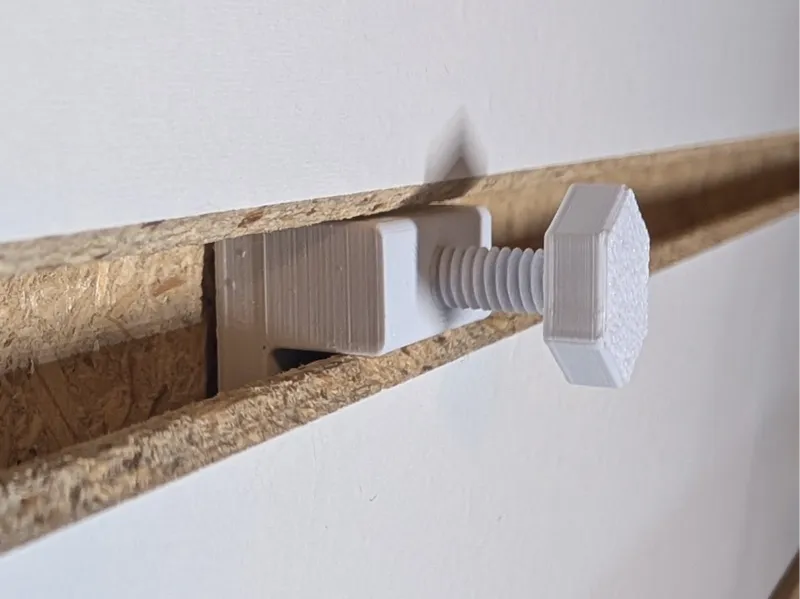 Slatwall Secure T-Slot Nut/Screw