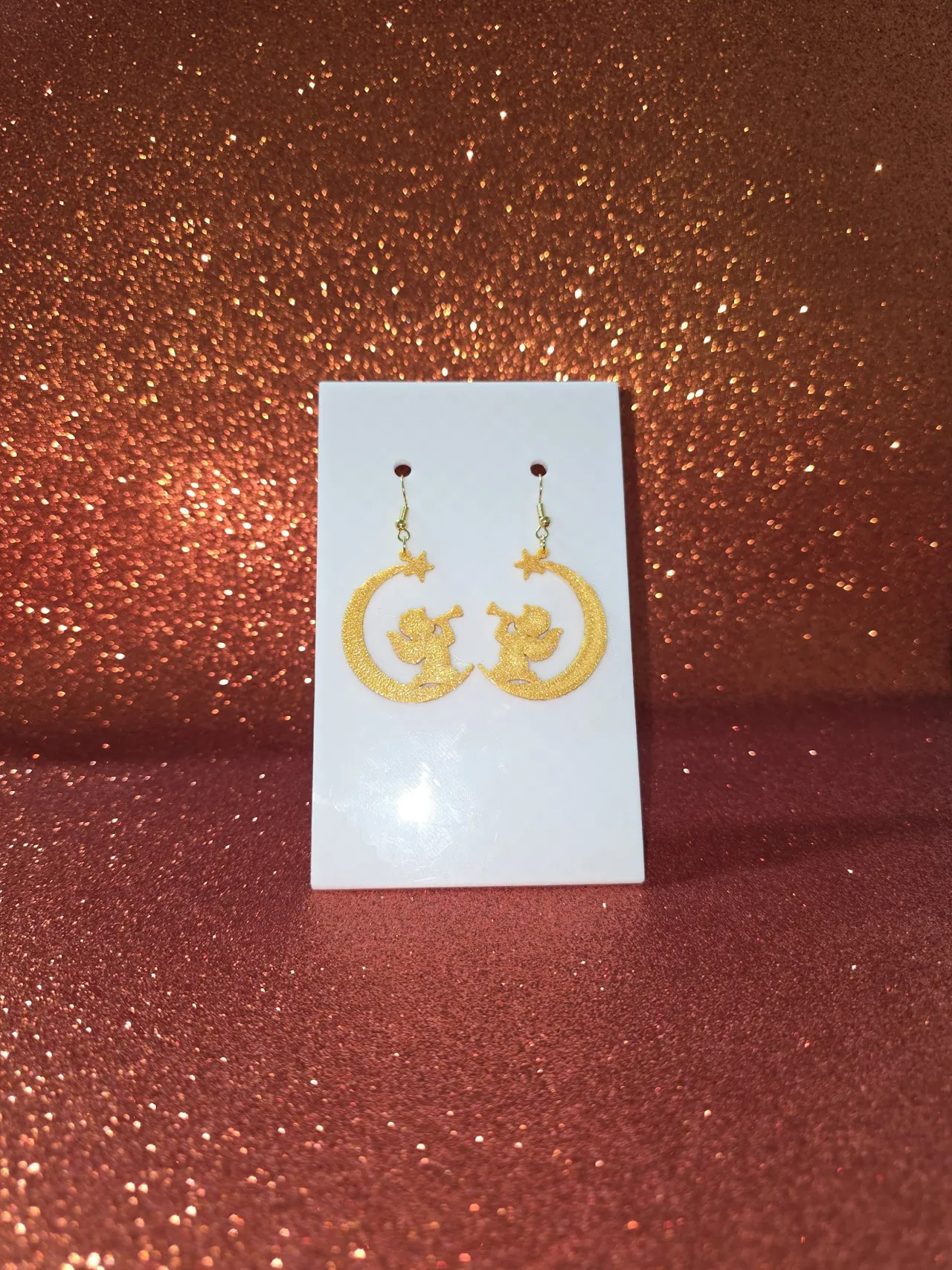 Lunar Angel earrings view 2