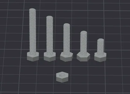 M4 Nut and Bolt Set