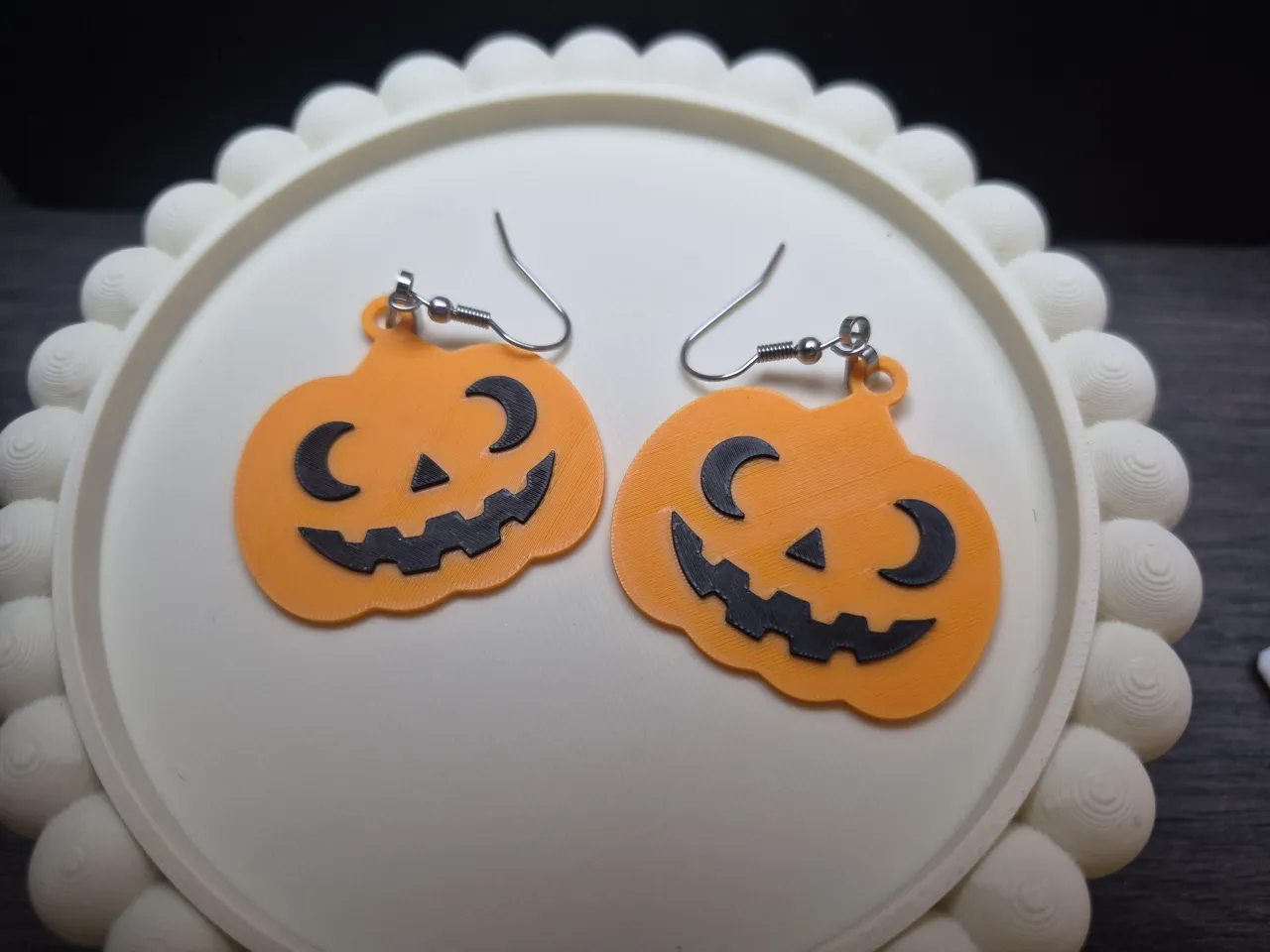 Jack-o'-Lantern Faces Earring Collection view 4