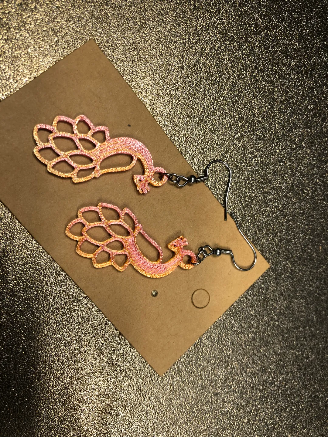 Peacock earrings no AMS 0.4 mm nozzle view 4