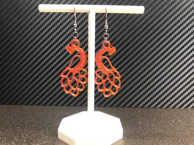 Peacock earrings no AMS 0.4 mm nozzle
