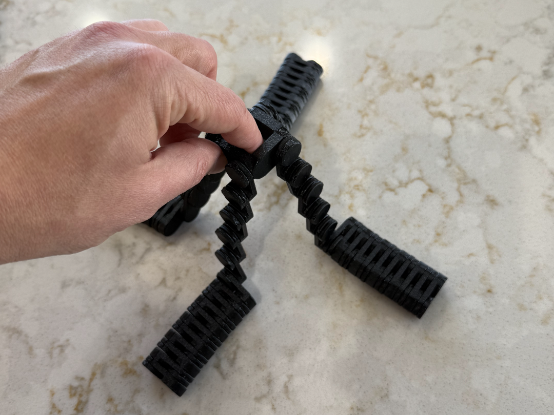Quad Fidget - Print-in-Place Rotating Cross