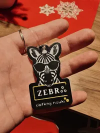 zebra mały napis