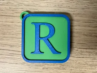 Schlüsselanhänger Buchstabe R Keychain Letter R