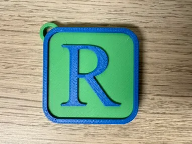 Schlüsselanhänger Buchstabe R Keychain Letter R