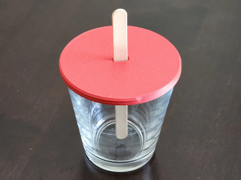 Popsicle Stick Stabilizer Lid