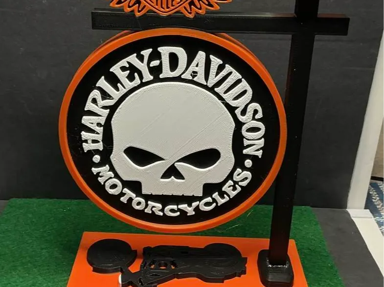 Harley Davidson oil sign