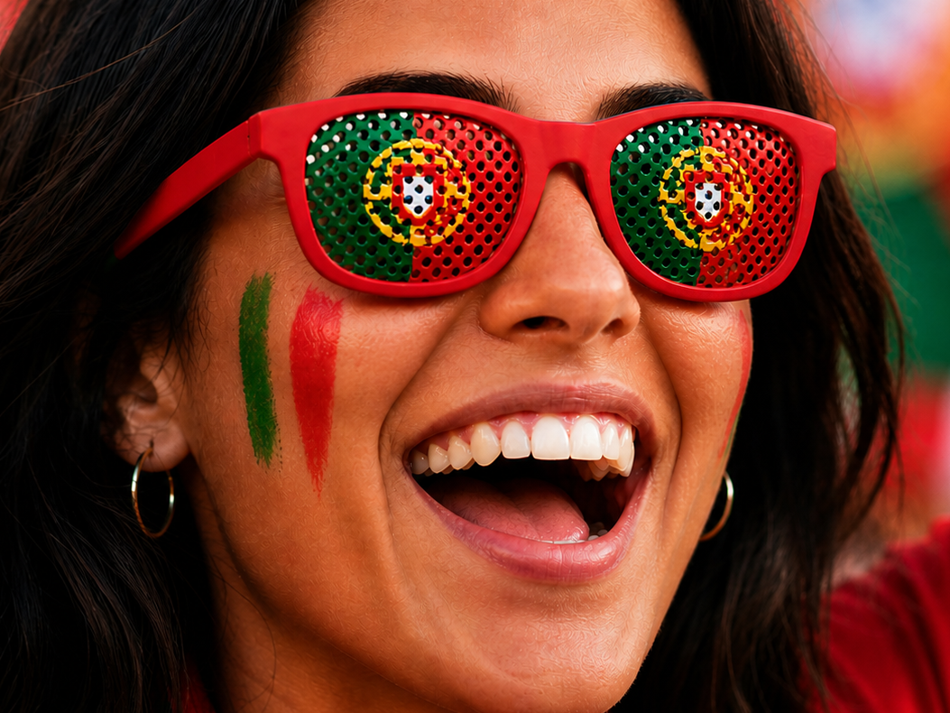 Portugal Party Fan Glasses – 3D Flag Sunglasses