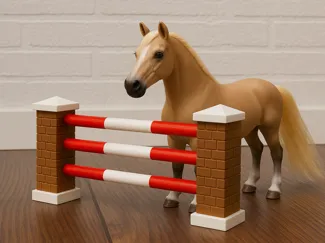 Tunier Sprung Set für Schleich Pferde